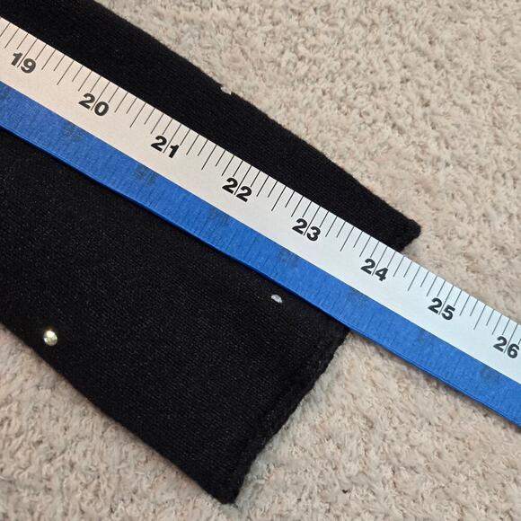 Aqua Silk Cashmere Open Front Cropped Sweater Tie Waist Size M Casual Chic - Picture 8 of 11
